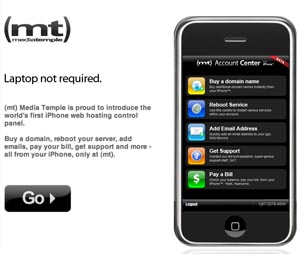 MediaTemple iphone