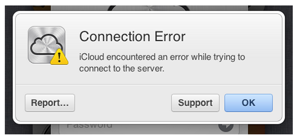 iCloud-connection-error