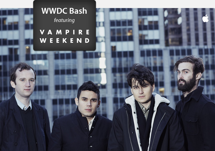Vampire Weekend will perform for WWDC attendees this year.