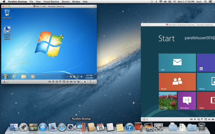 Parallels Desktop 7 and OS X 10.8 Mountain Lion on a MacBook Air