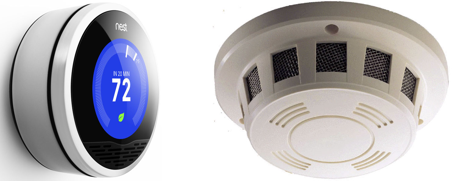 Nest thermostat versus "ugly white crap" smoke detector