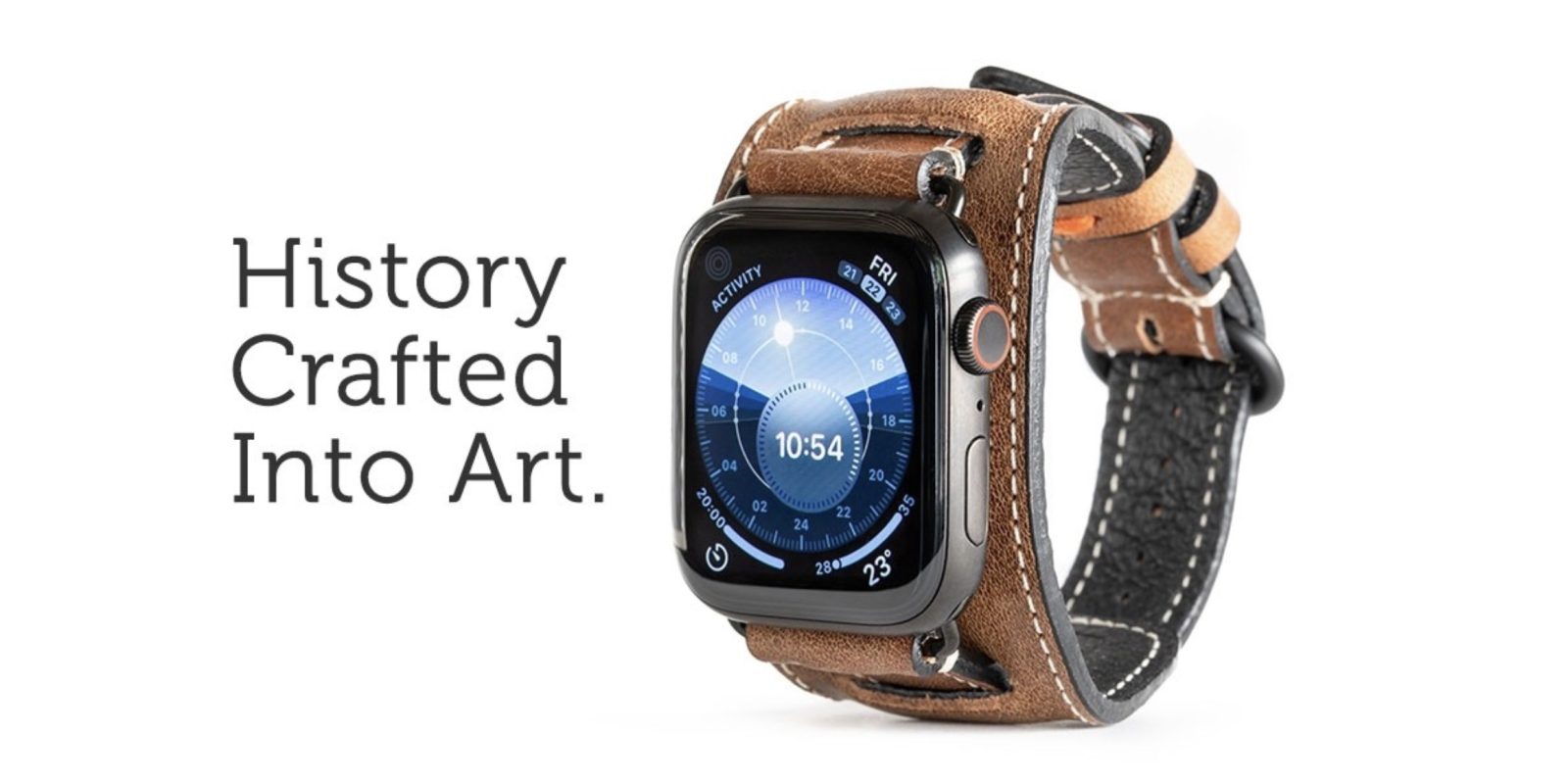 Apple Watch leather cuff Pad & Quill