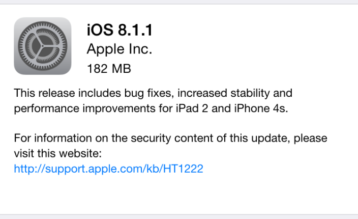 iOS 8.1.1