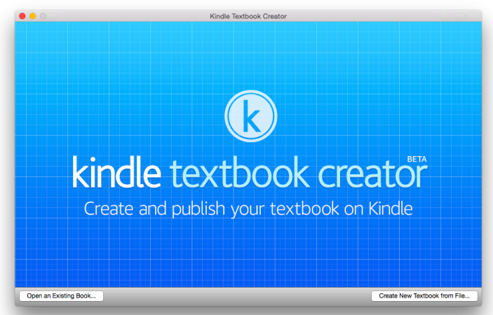 Kindle Textbook Creator Beta Mac