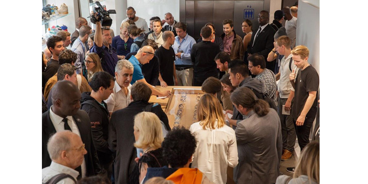 A previous visit to Paris by Tim Cook to promote the Apple Watch