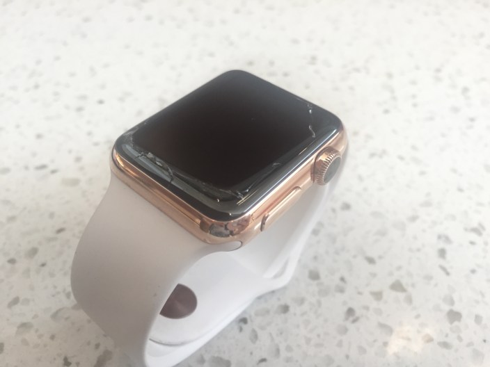 Apple Watch cracked
