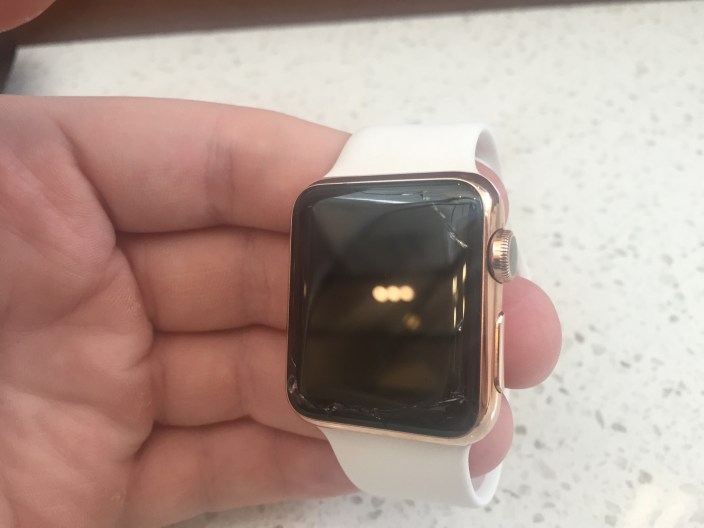 Apple Watch cracked