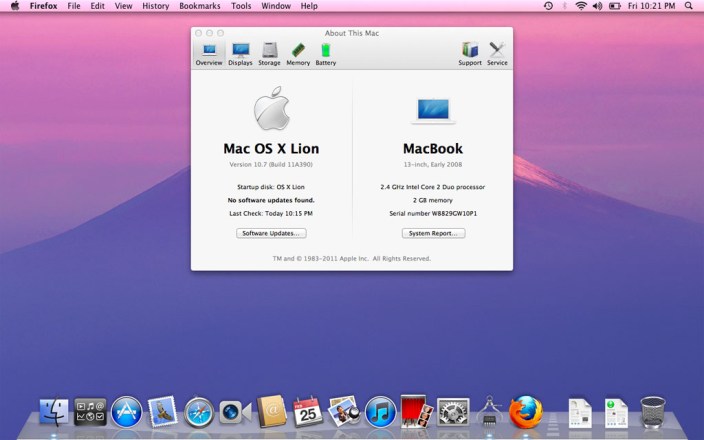 Even though it's four years old, OS X Lion looks pretty familiar