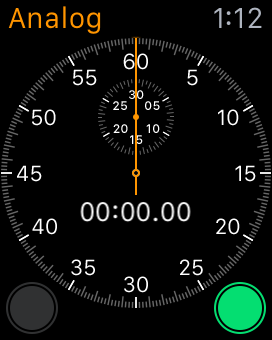 Apple Watch Analog Stopwatch