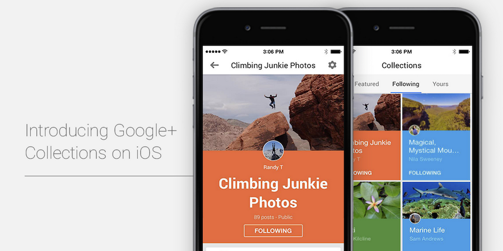 Google+ Collections iOS