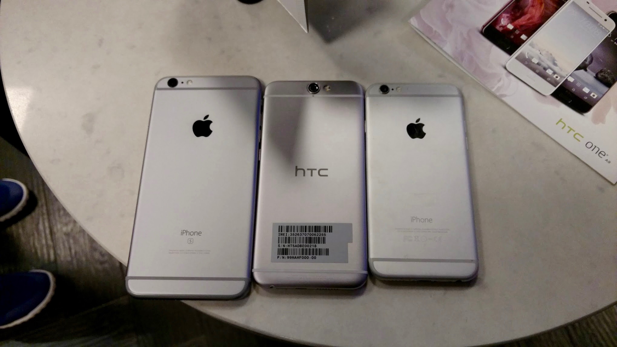 HTC One A9 Apple iPhone 6 Plus