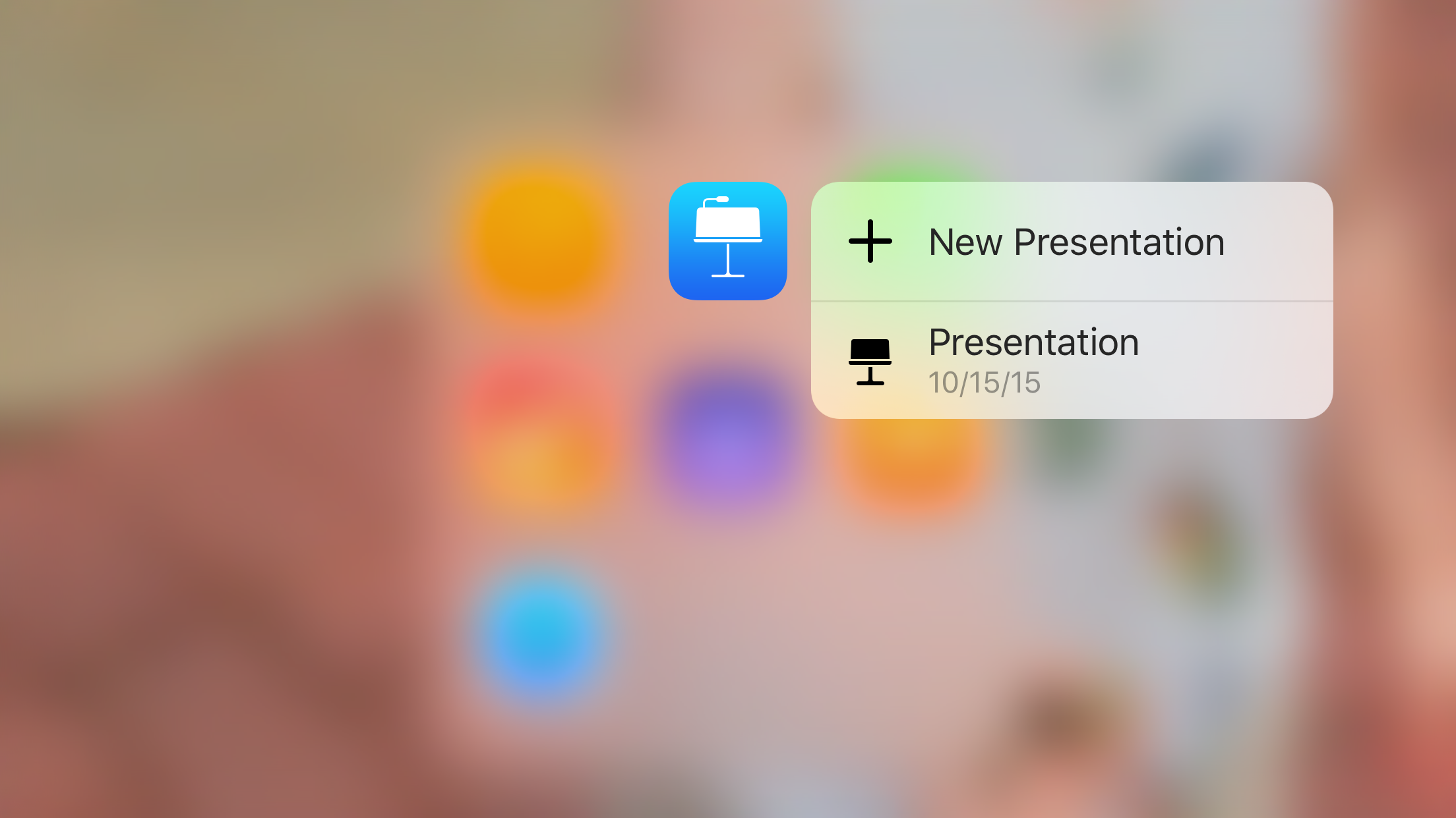 Keynote 3D Touch