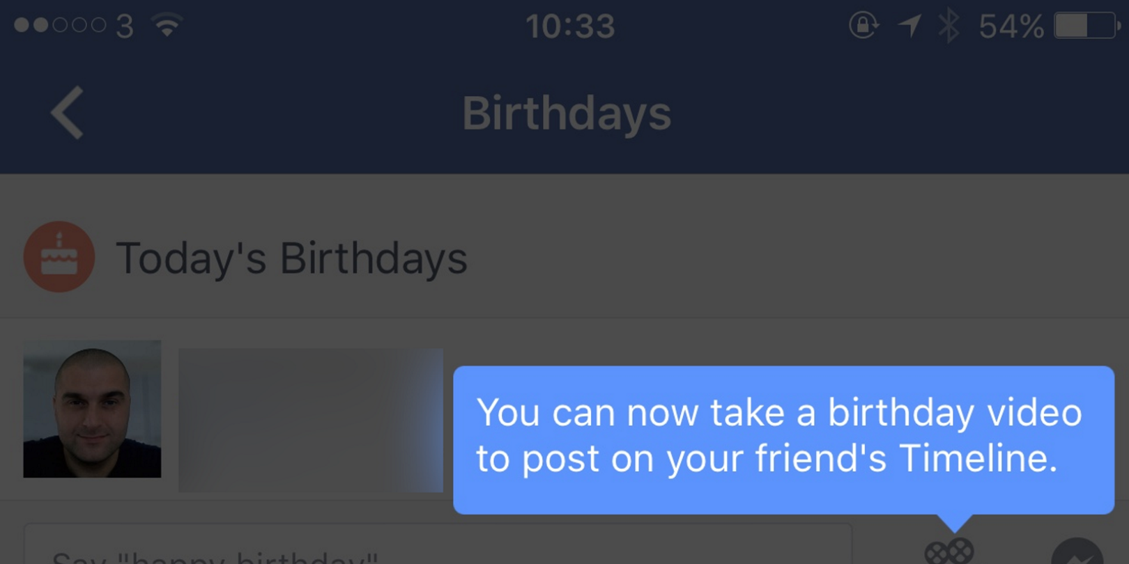 Facebook birthday videos