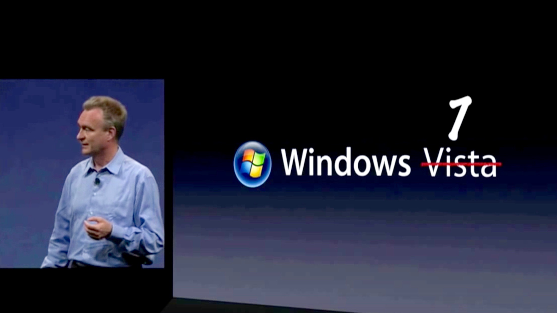 Bertrand Serlet taking down Windows before introducing OS X Snow Leopard in 2009