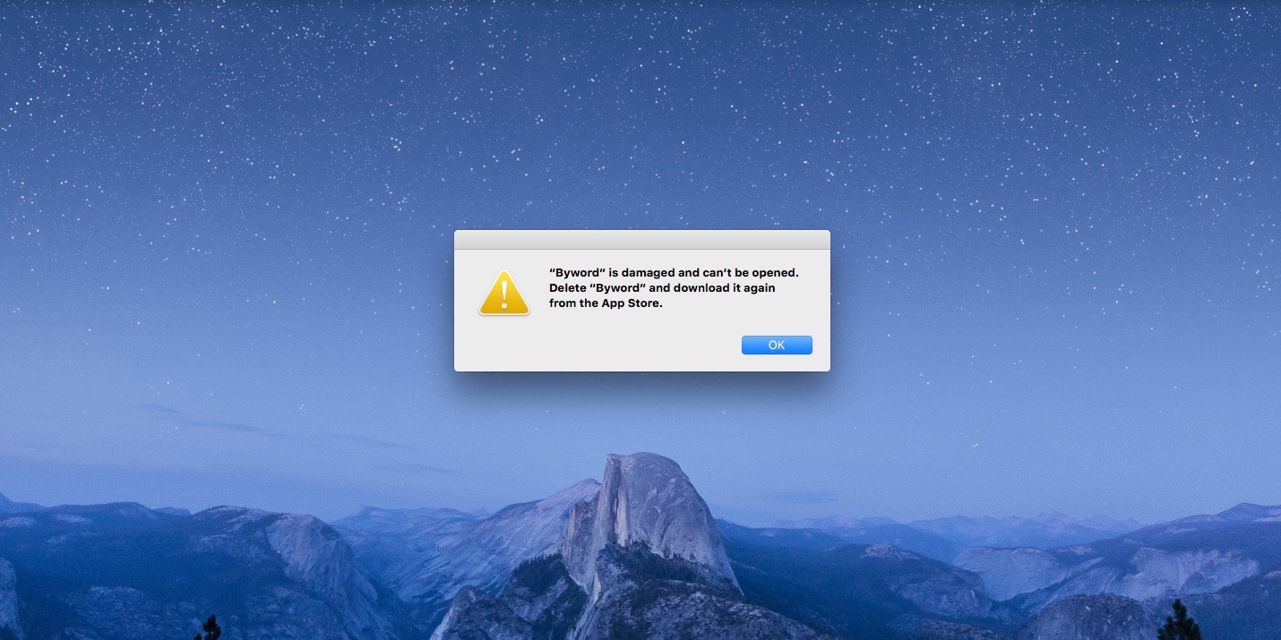 Mac App Store error