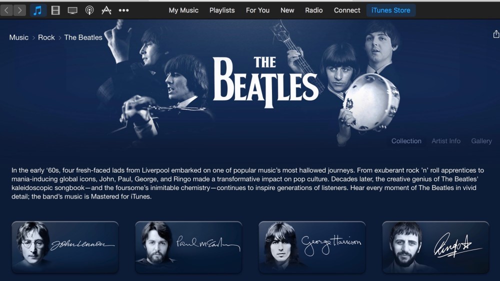 The Beatles iTunes