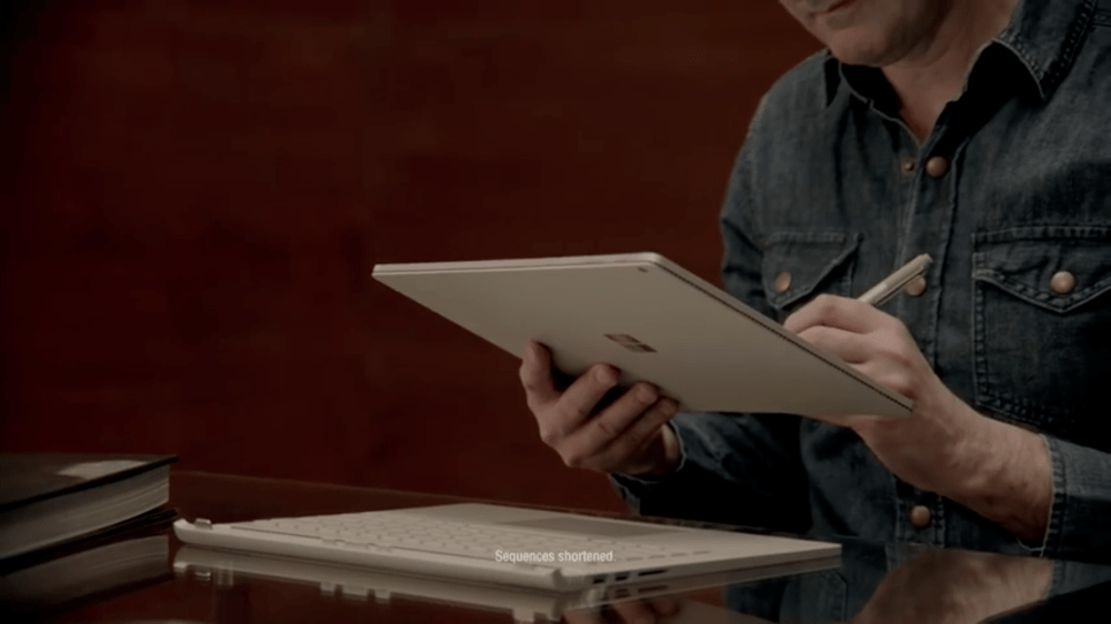 Surface Book Mac ad