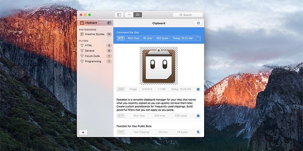 Pastebot for Mac