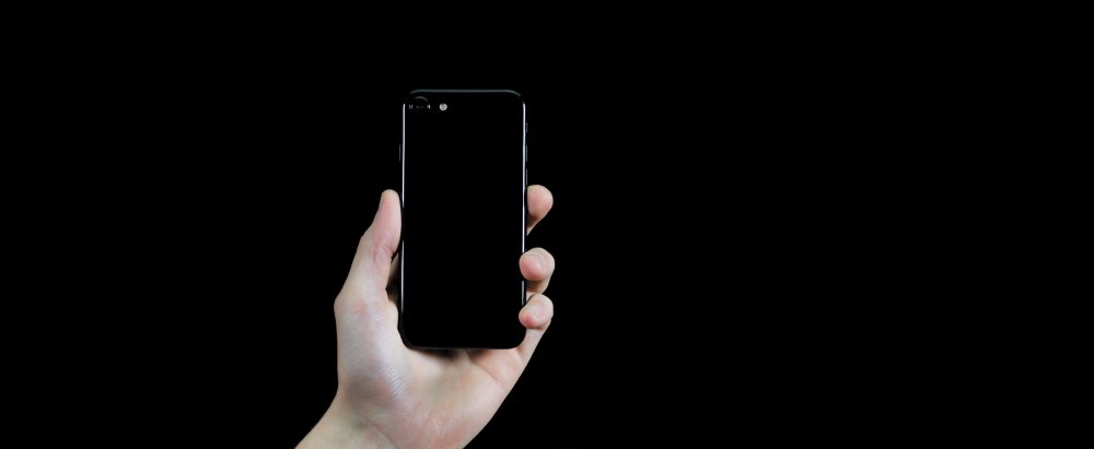 Super Thing Peel Jet Black iPhone 7 and 7 Plus case