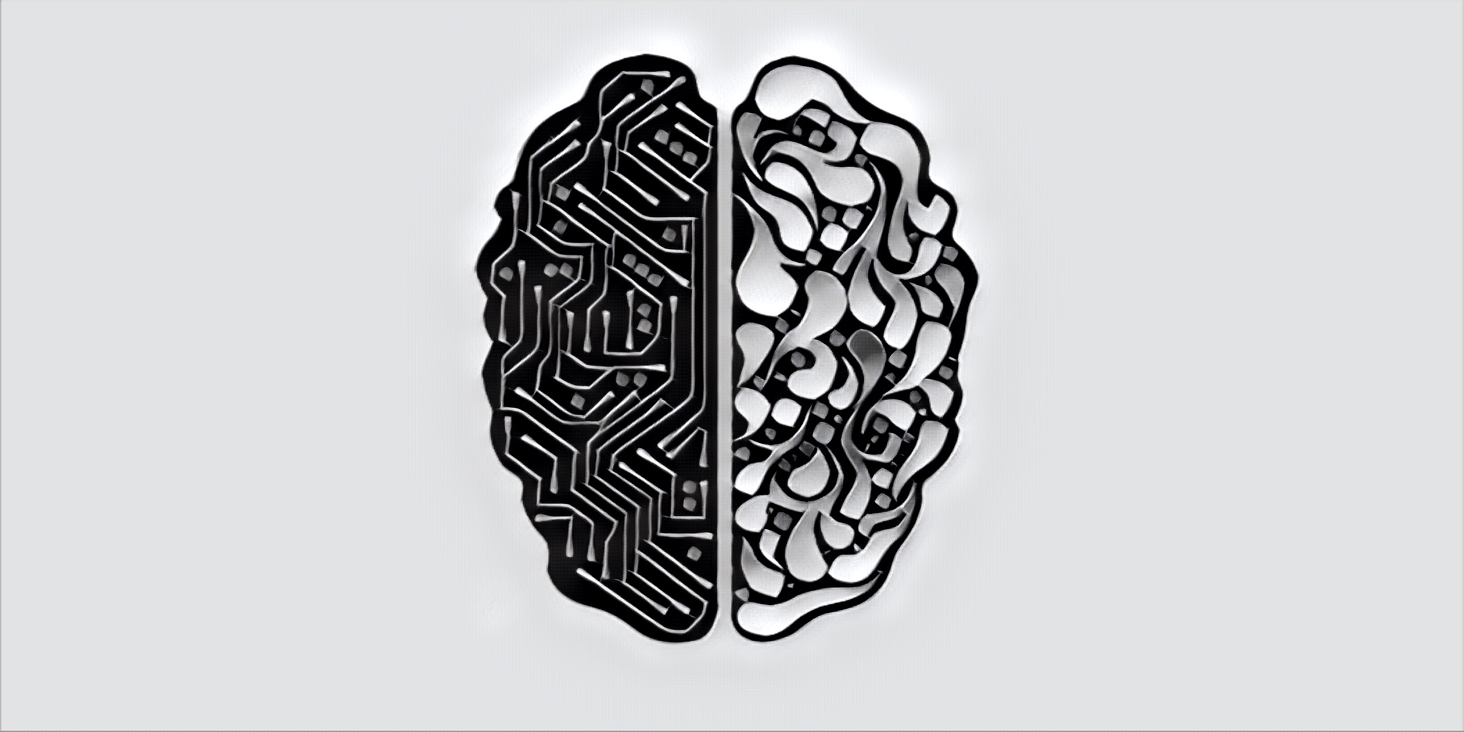Become Tech Savvy Brain - Black and White