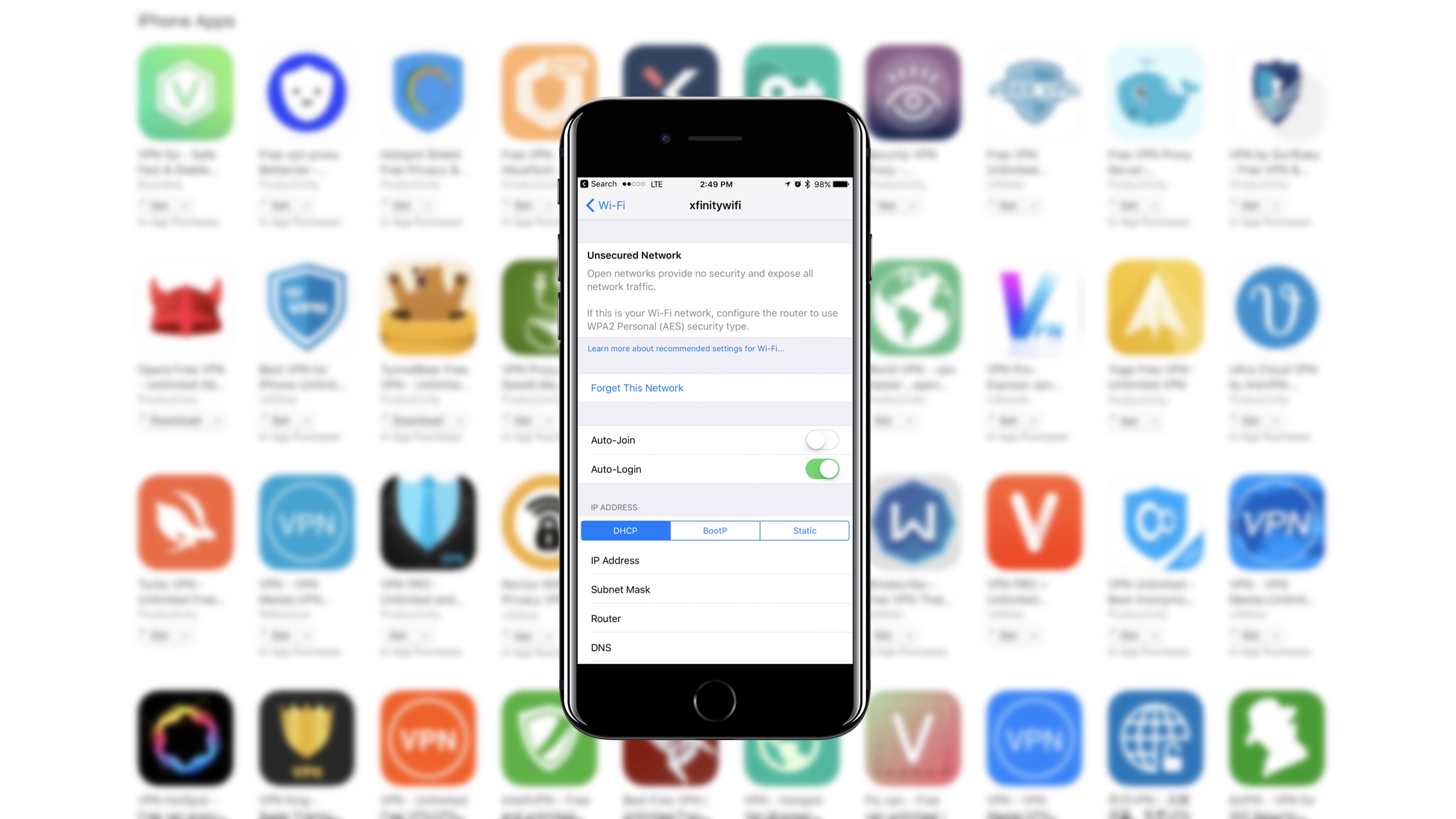 iOS App Store VPN apps