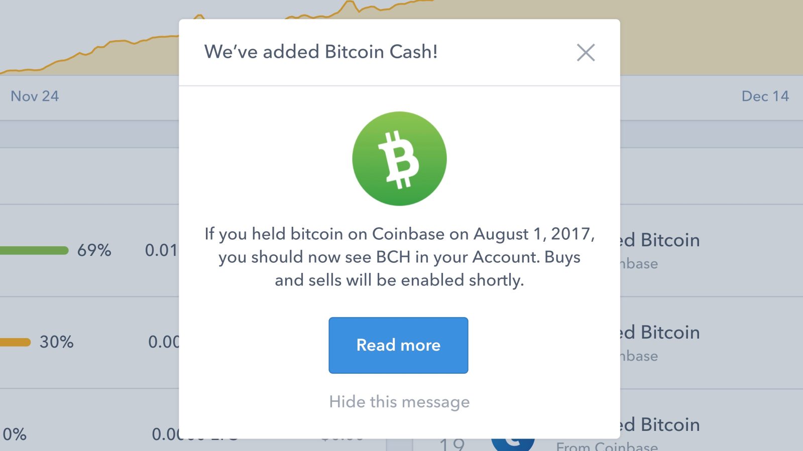 convert bitcoin to bitcoin cash coinbase