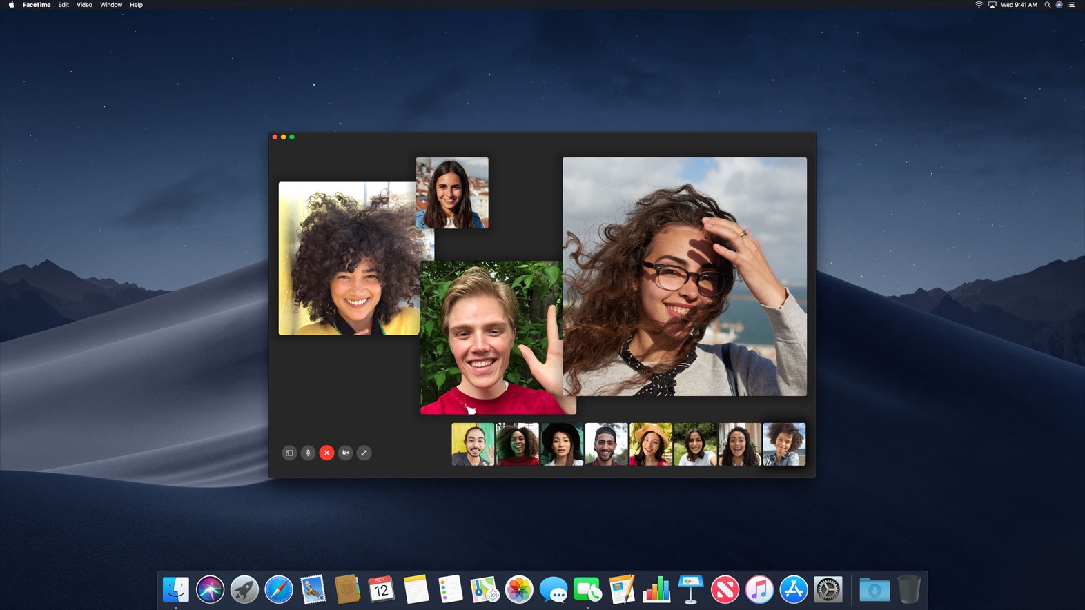 Group FaceTime macOS Mojave
