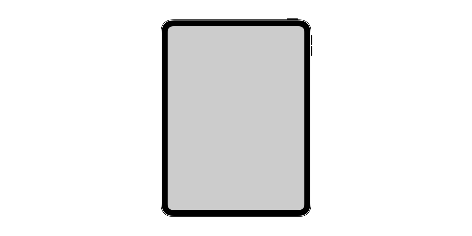 Icon shows 2018 iPad Pro with no home button