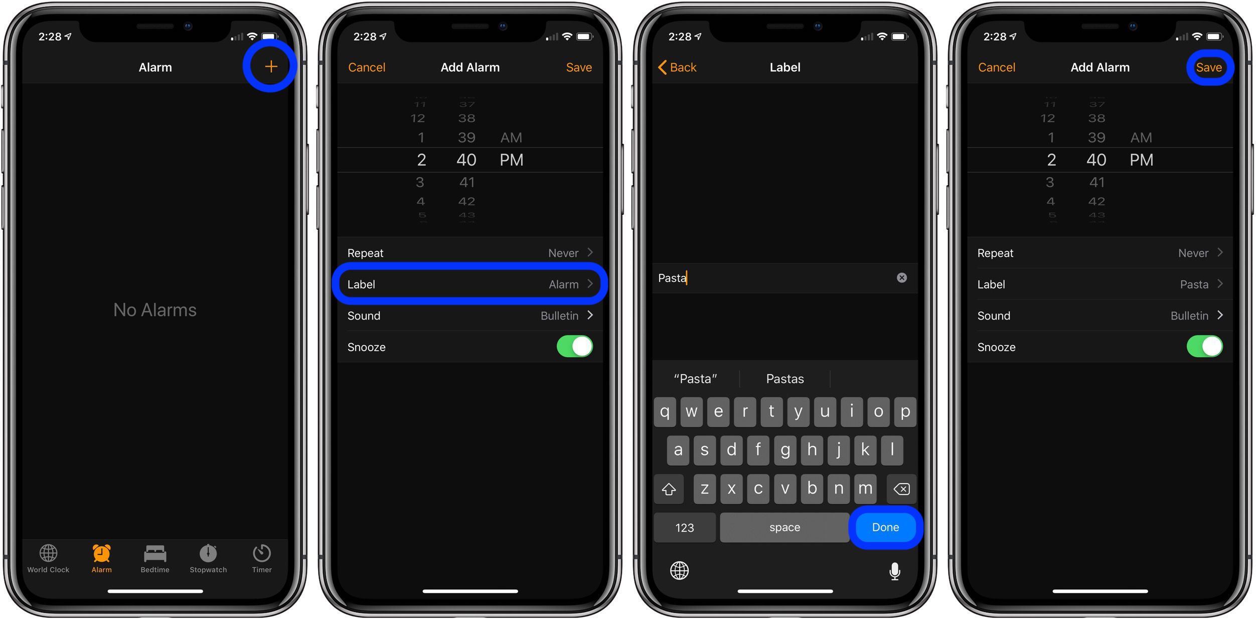 set timers on iPhone