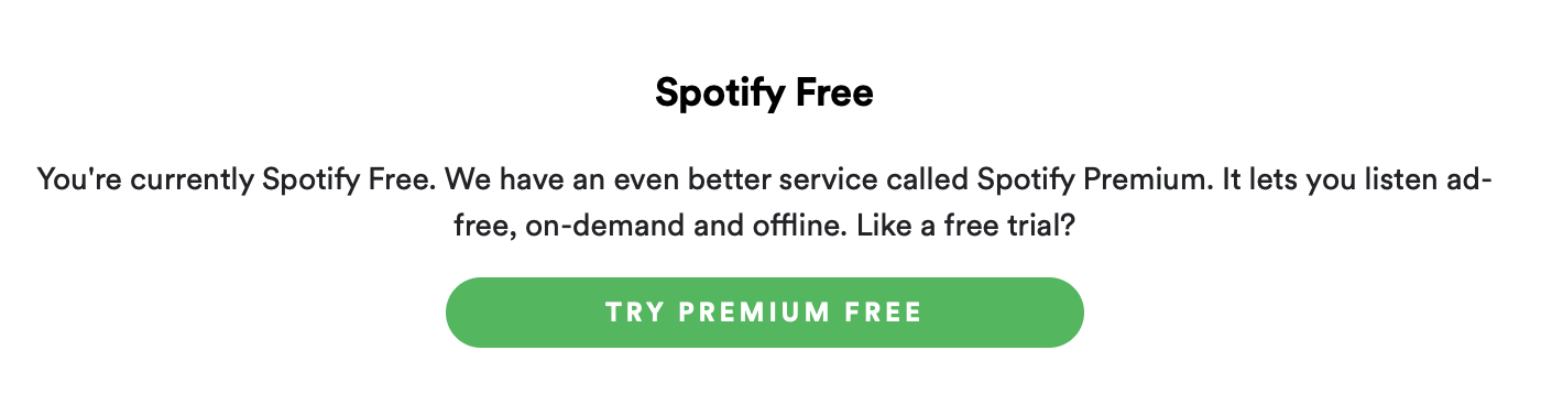 pay for Spotify in the app