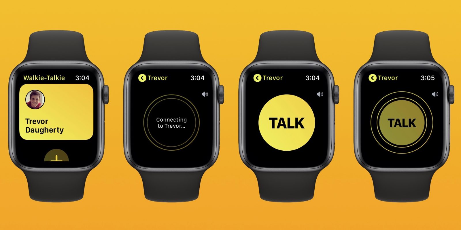 tap to talk Apple Watch walkie-talkie