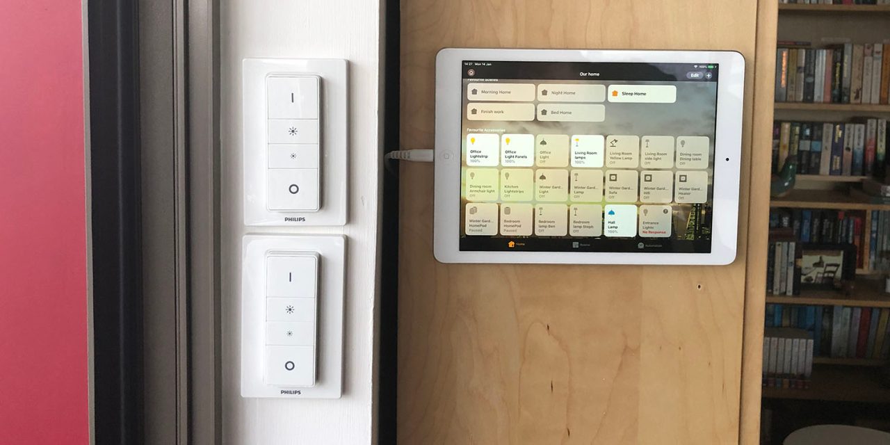iPad home control panel