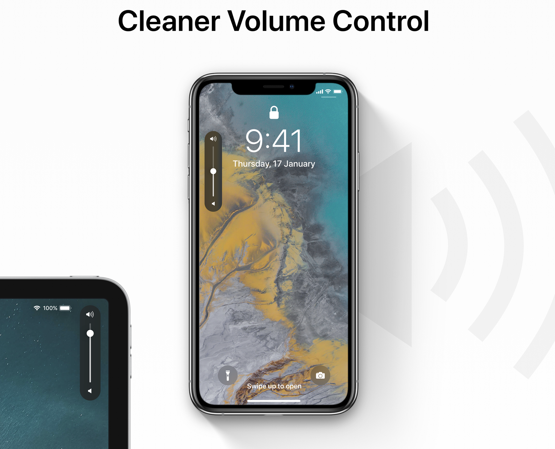 iOS 13 concept volume UI