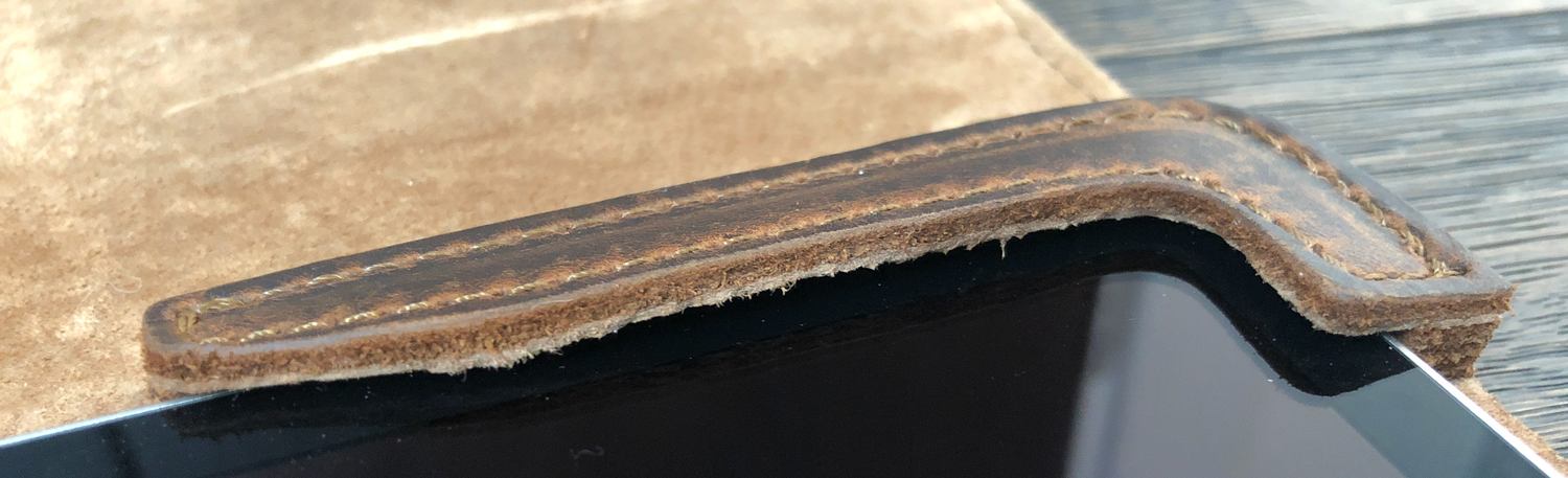 Close-up leather corner