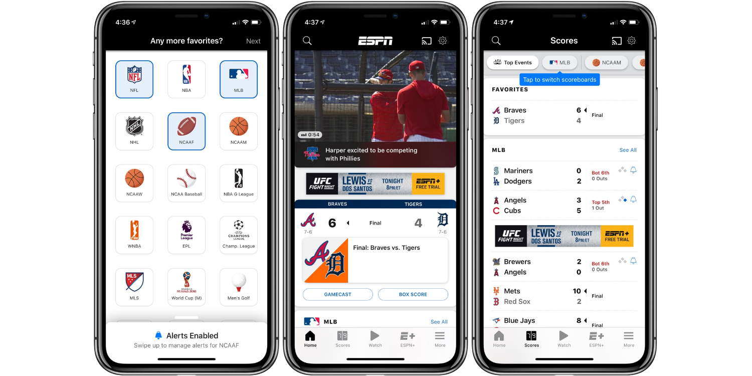 ESPN iPhone Sports app