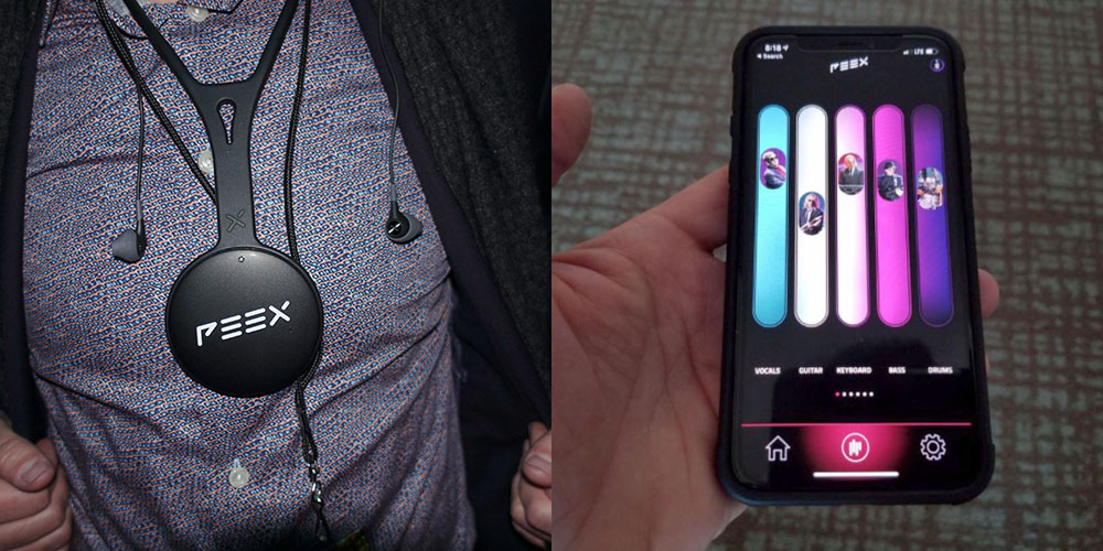 Peex receiver, headphones and app