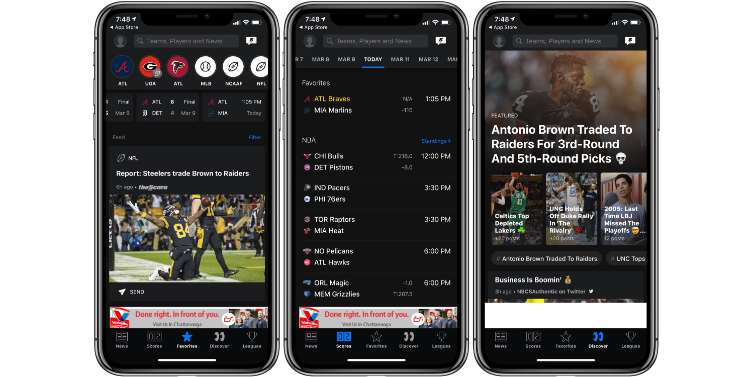 TheScore best Sports iPhone App