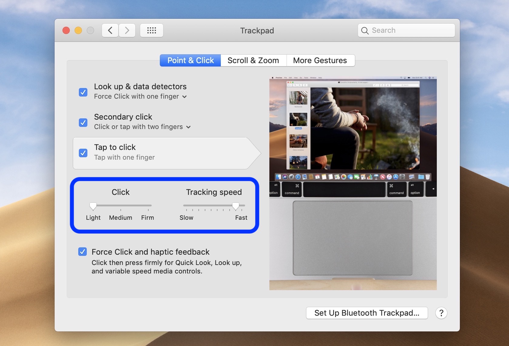 change trackpad mouse speed Mac walkthrough 3