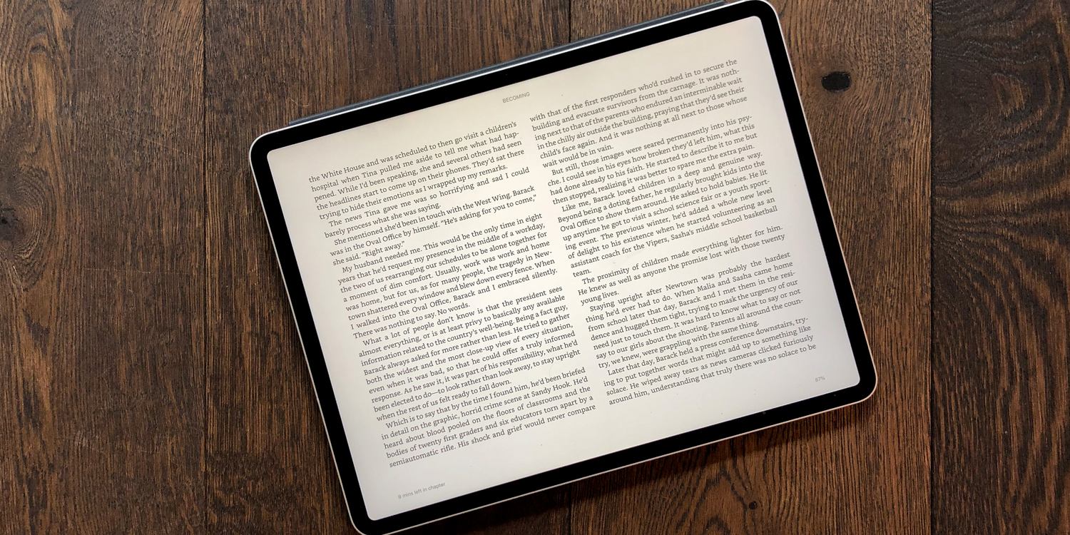 iPad 12.9 > Kindle Paperwhite