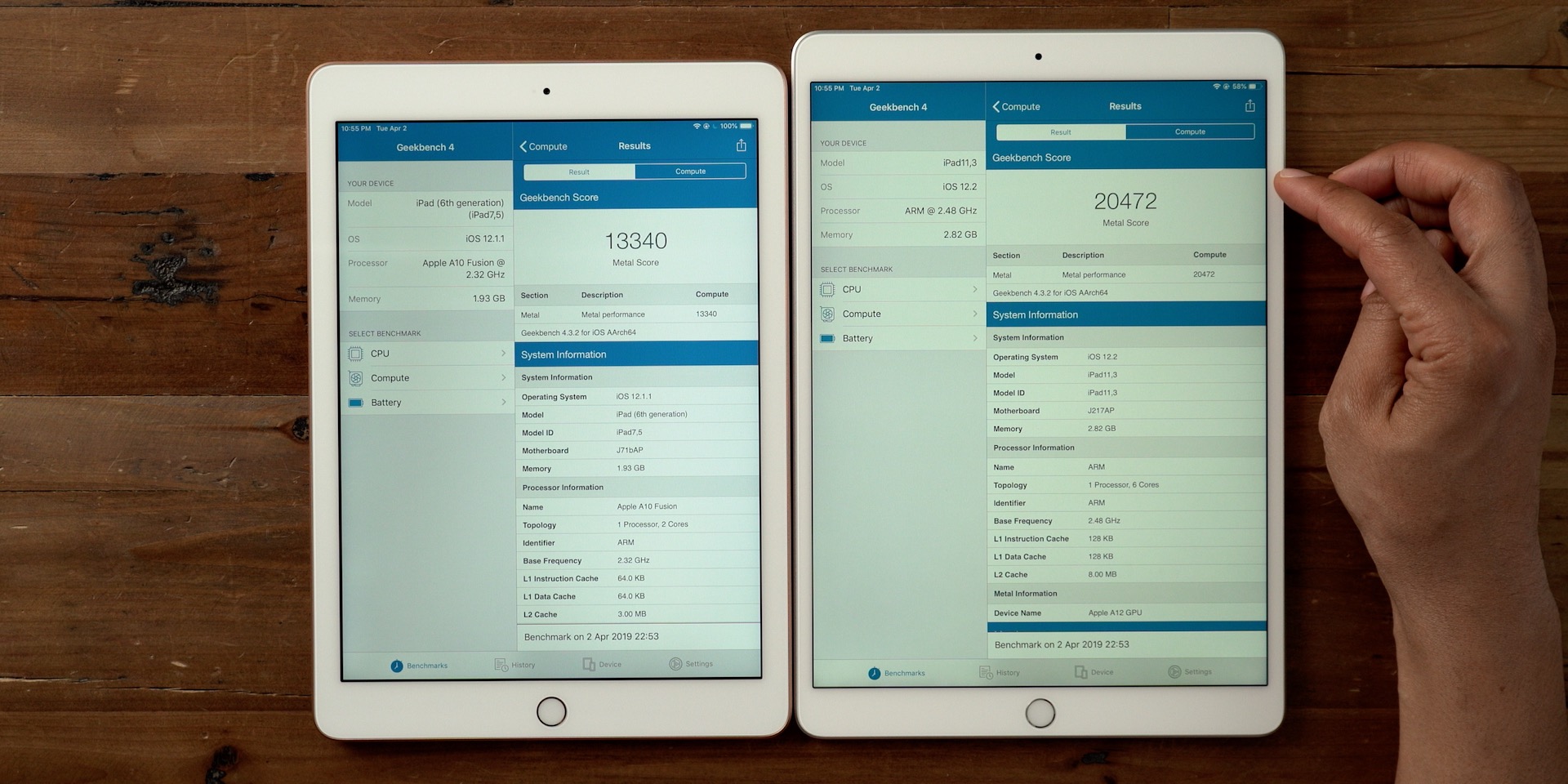 iPad Air 3 review speed test