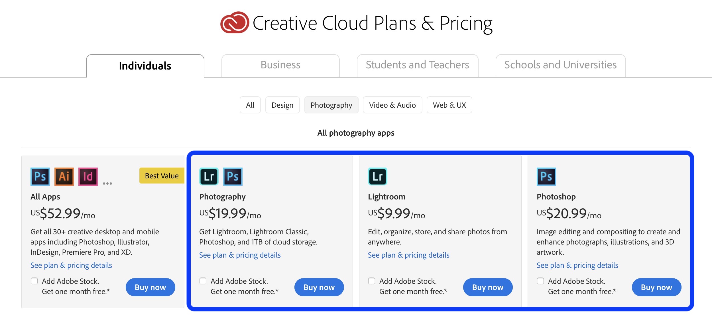 adobe creative cloud plan price hike