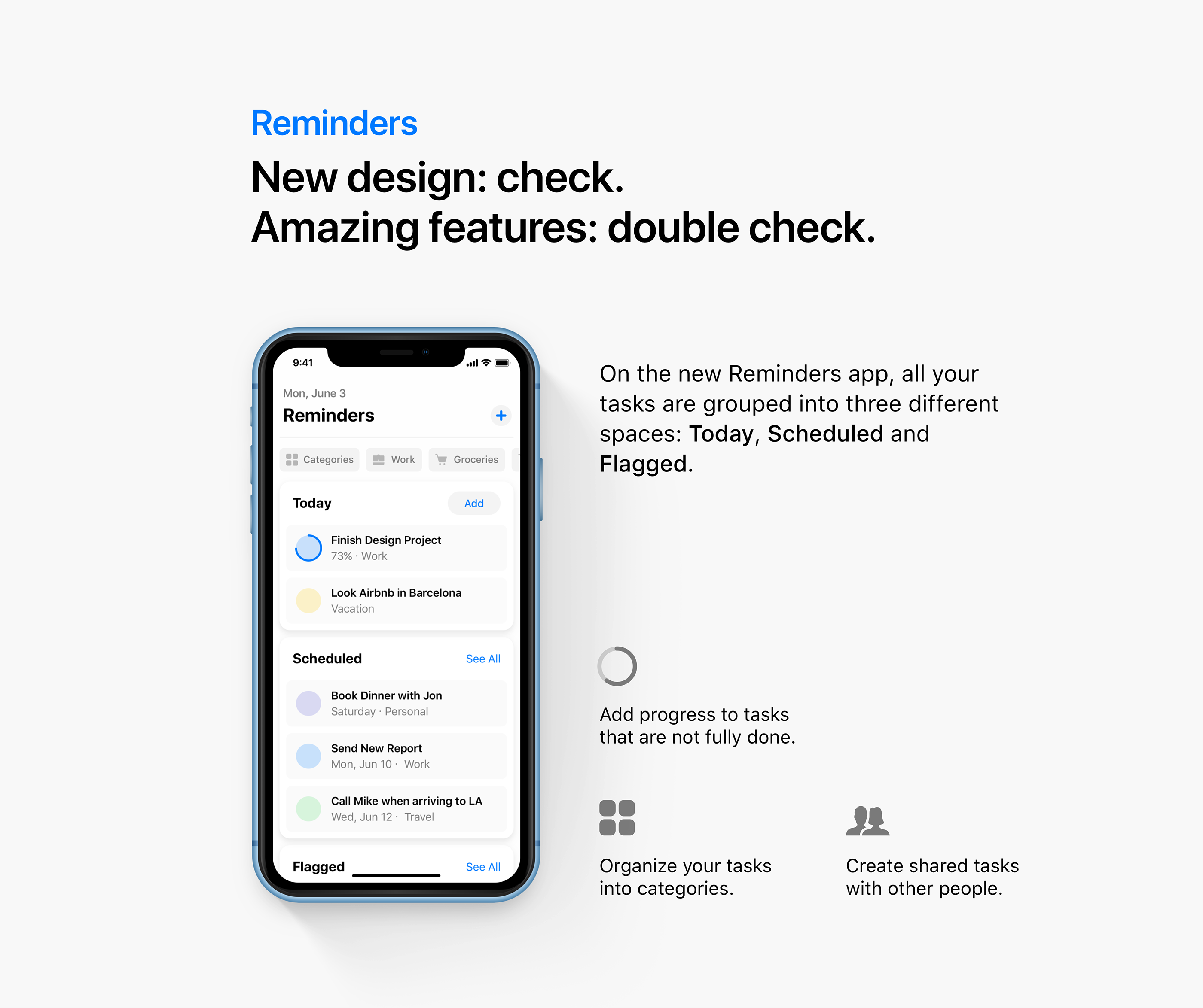 iOS 13 concept Reminders refresh