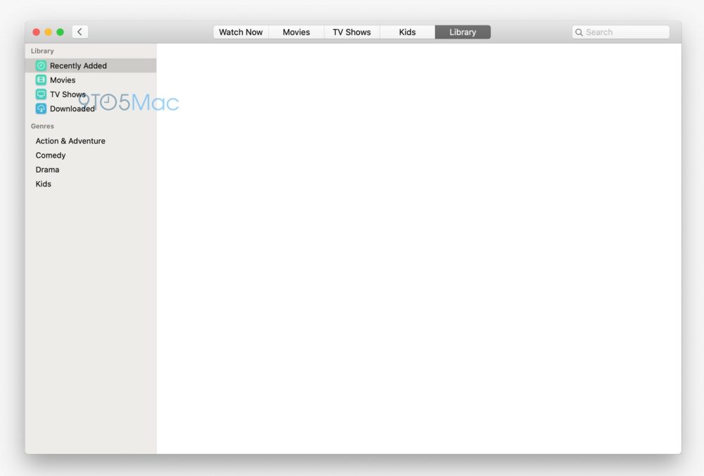 TV app macOS 10.15
