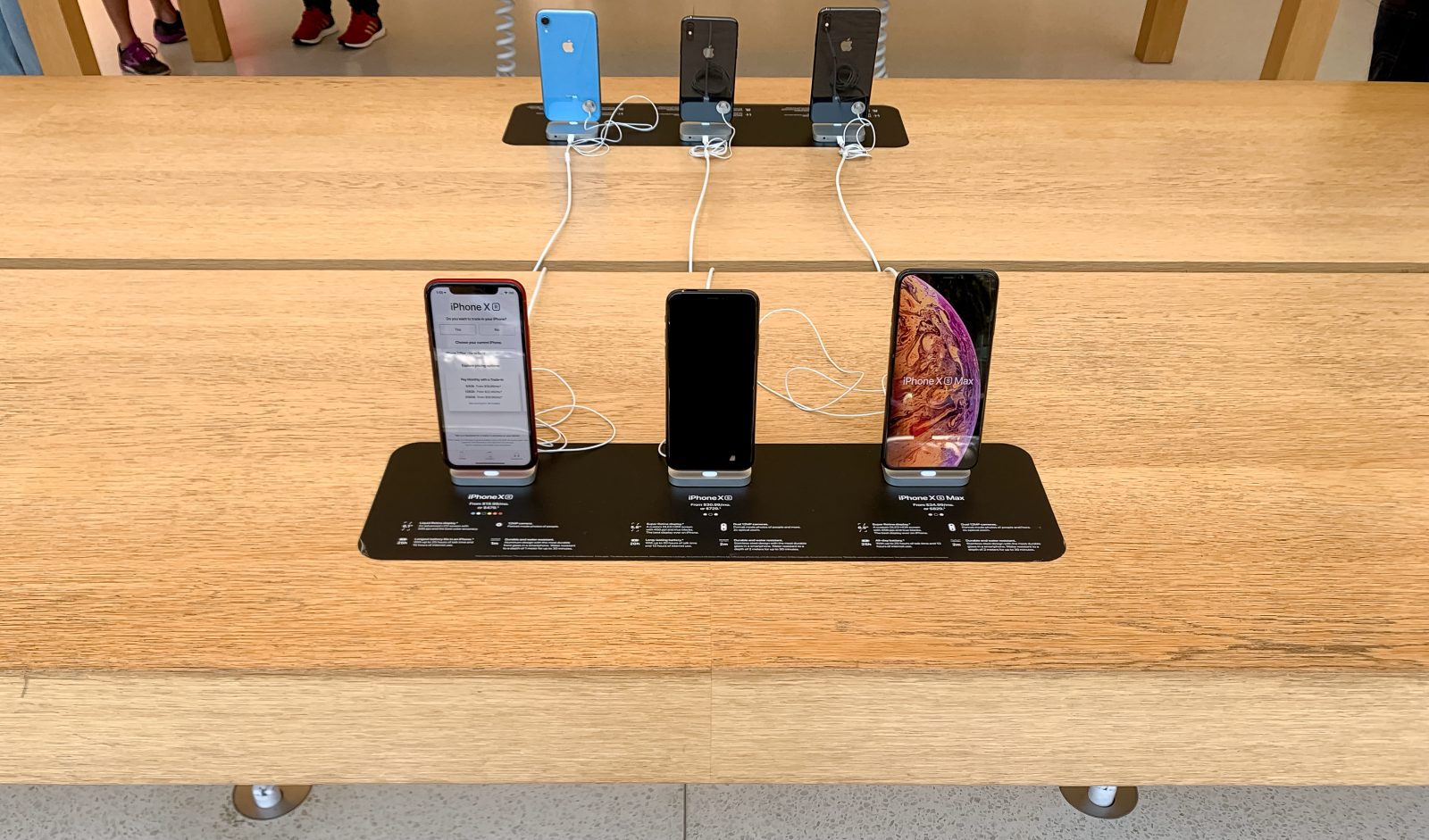 Apple Store iPhone Pricing Signs
