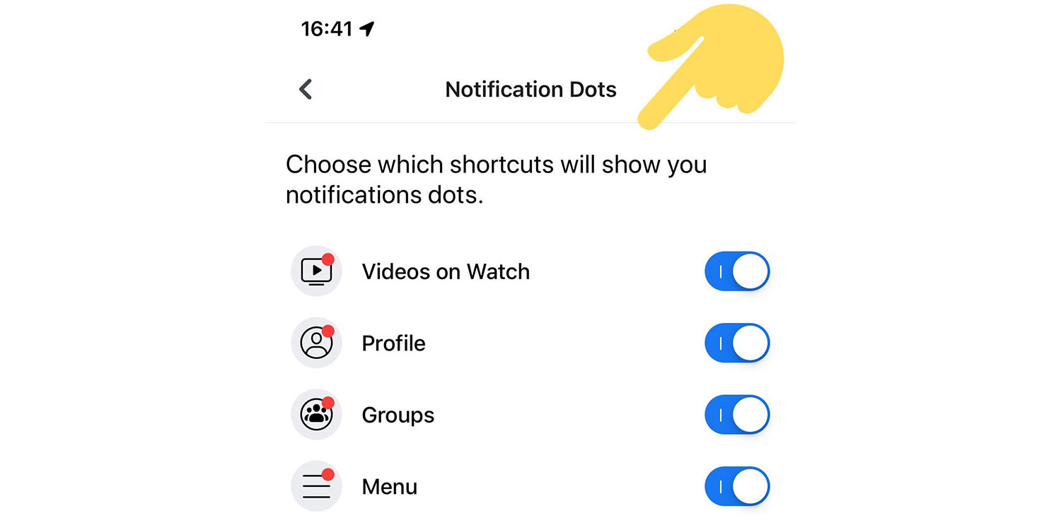 Facebook test lets you turn off red dots