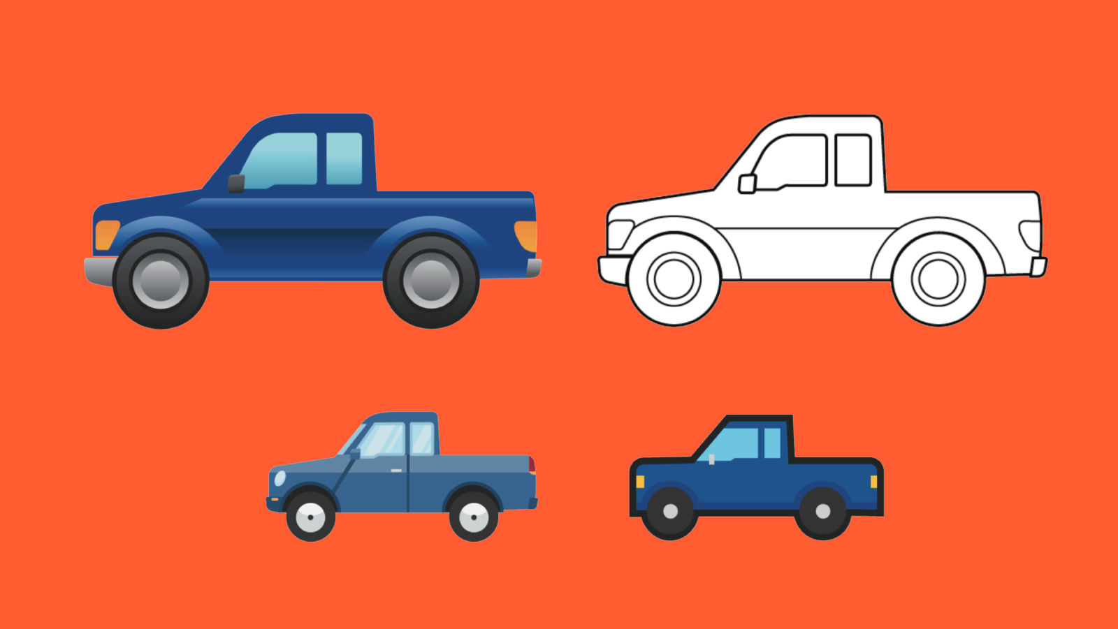 World Emoji Day Ford pickup truck emoji