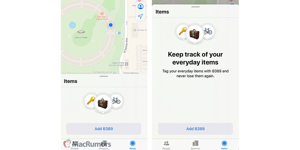 Find My app with Apple Tags support