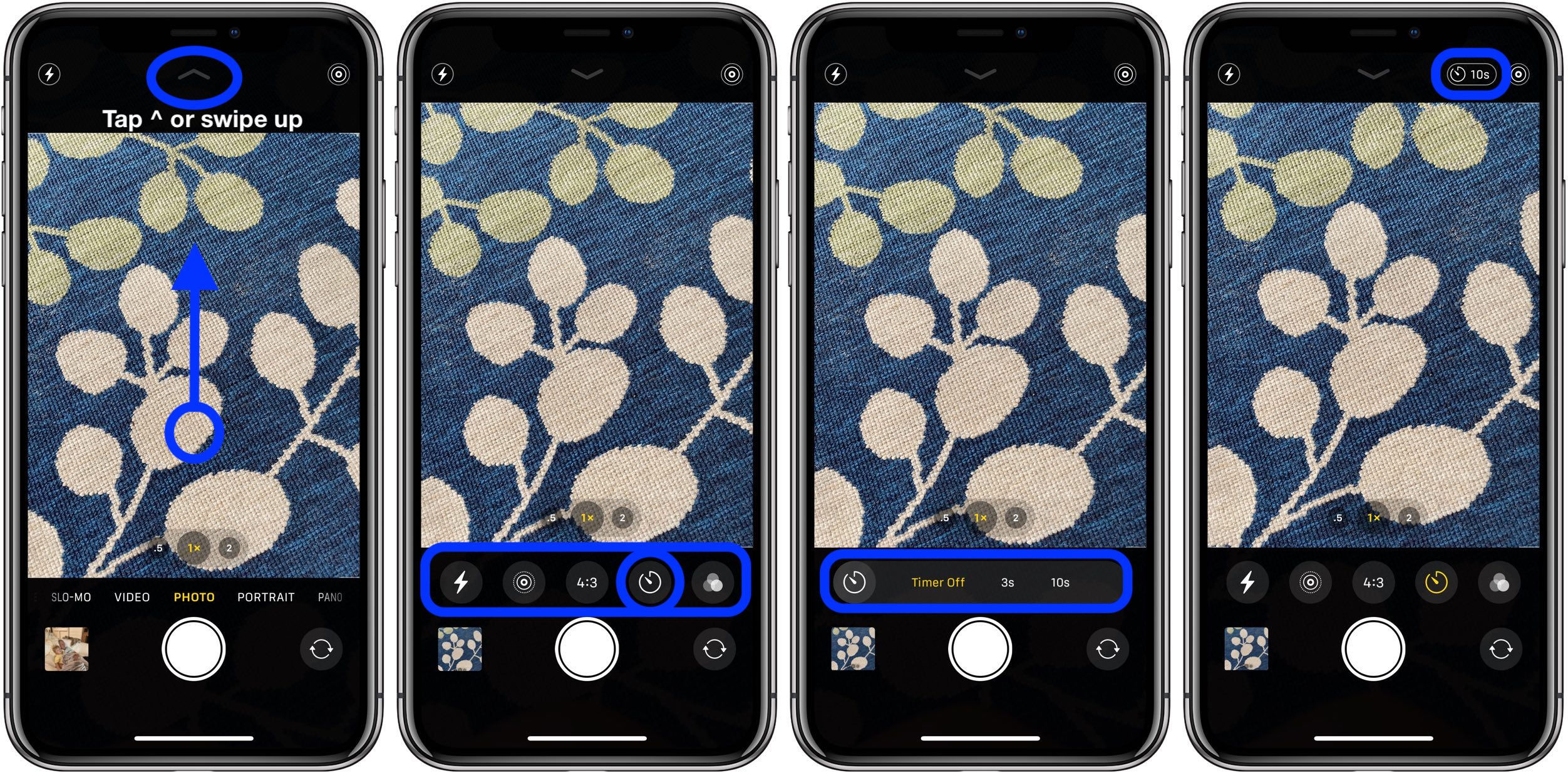 How to take time photos iPhone 11 Pro Camera app