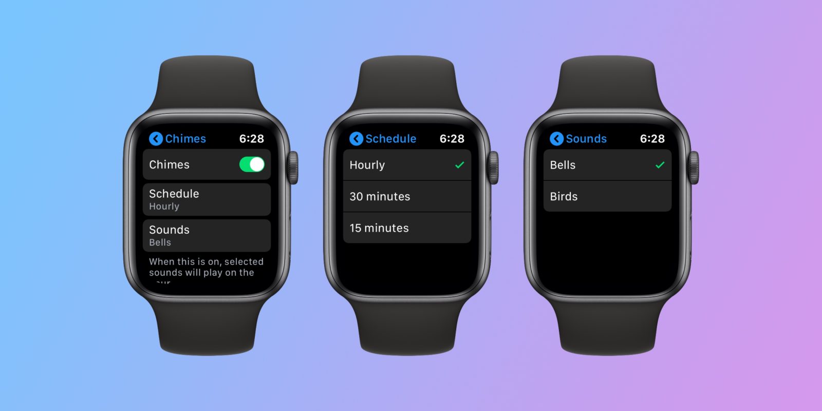 How to use hourly Taptic Chimes Apple Watch