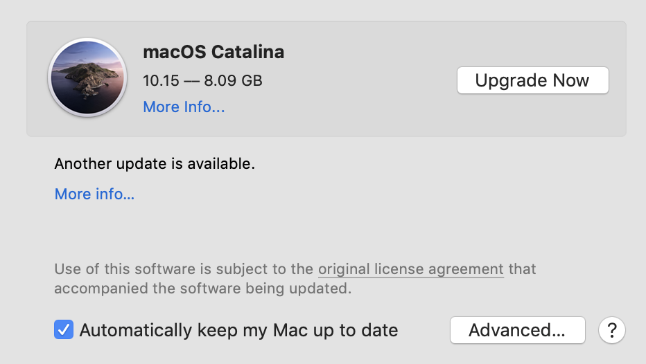 macOS Catalina available